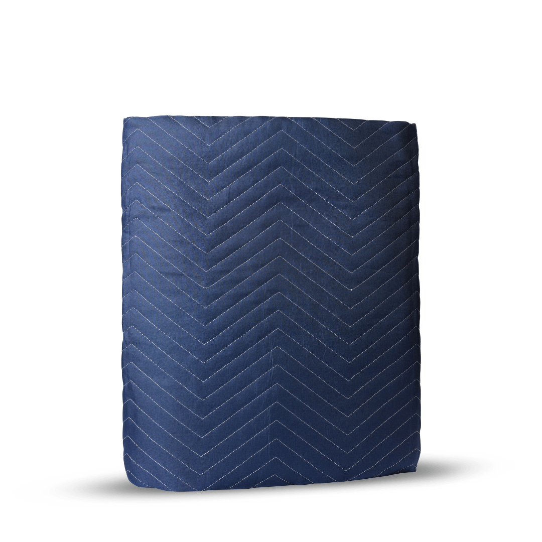 Premium Moving Blanket - 80" x 72", Polyester Cotton Blend, Blue blankets and sheets